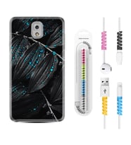Samsung Note 3 4 5 8 9 20 Ultra 10 Lite Kılıf Kablo Koruma Spiral Silikon Foid Green 1643