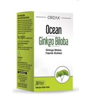 Orzax Ocean Ginkgo Biloba Takviye Edici Gıda 30 Bitkisel Kapsül