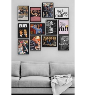How I Met Your Mother 12 Parça Ahşap Mdf Tablo Zlltb425