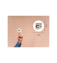 İngilizce Filistin'in Yanında Ol Etiketi Stand With Palestine Sticker Free Palestine 3 Cm (95 ADET)