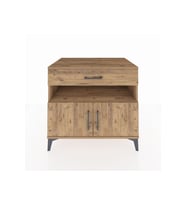 Kronos Şifonyer 2 Raflı Tek Çekmeceli 2 Kapaklı 88x59x80 Çam-Çam