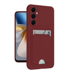 Samsung Galaxy S24 Plus Kelvin Kartvizitli Silikon - Bordo