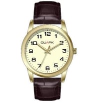 QUARK QM-V001GL-9A ERKEK KOL SAATİ (Kahverengi)