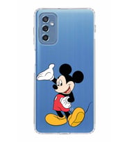 Samsung Galaxy M52  Kamera Korumalı Kapak Mickey Mouse Tasarımlı  Şeffaf  Kılıf