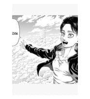 "Özgürlük" - Eren Yeager Manga Titan'A Panel Saldırısı Tablo Ahşap Poster Dekoratif