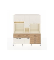 Kronos Dolap 10 Raflı 6 Çekmeceli 8 Kapaklı 220x59x243 Aytaşı-Aytaşı/Çam