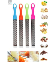 Qnykitchen Renkli Saplı Limon Peynir Sarımsak Zencefil Vb. Uzun Rende (1adet)