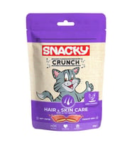 Snacky Kedi Crunch Ödül Hair-Skin Tavuklu 60gr (Kahverengi)