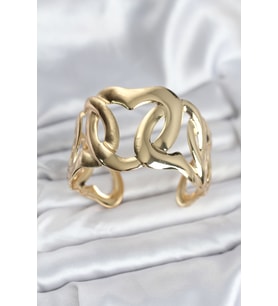 Pirinç Gold Renk Vintage Kadın Bileklik 5886 - SSSSSS7650-8019