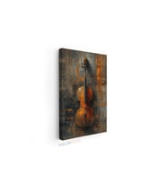 Dikey Kanvas Tablo Salon Duvar Tablosu Violin 2 Yeni Ev Hediyesi Ofis Tablosu