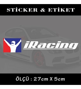 RACİNG oto sticker yazı - araba kask motosikler kamyonet minibüs uyumlu etiket