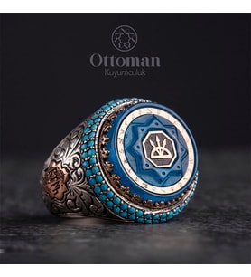 Oğuz Kağan Model Gümüş Erkek Yüzük