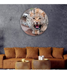 Leopar Cam Saat - 60 cm