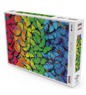 Nova Puzzle 1000 Parça Çok Renkli Kelebekler Puzzle