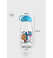 Renga Milky Kids Desenli 250 ml Cam Şişe 182056 Mor (Turkuaz)