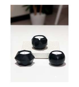 Tealight Beton Mumluk Set 3 Lü Siyah Tyc00602021271