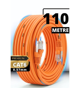 M107XT CAT6 Ethernet Kablosu 110 Metre 0.57mm UTP Outdoor Yüksek Uzun Mesafe Ağ Kablosu