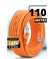 M107XT CAT6 Ethernet Kablosu 110 Metre 0.57mm UTP Outdoor Yüksek Uzun Mesafe Ağ Kablosu