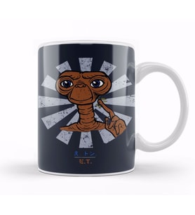 ET Extra Terrestrial Retro Japanese Kupa Bardak Porselen