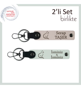 Minnoş Ruhlara Anlamlı Hediye, Pati Temalı, İsme Özel Kişiselleştirilebilir Anahtarlık, Pudra-Beyaz