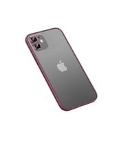Apple iPhone 12 Uyumlu Kılıf Zore Retro Kapak (Koyu Mor)