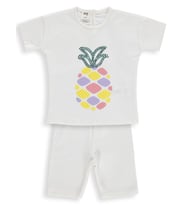 Civil Baby Ananas Nakışlı 6-18 Ay Takım - Pudra