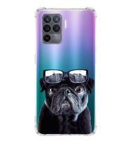 PrintiFy Oppo A94 Uyumlu Köpek 3 Baskılı Şeffaf Köşe Korumalı Antişok Kılıf