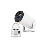 ultra hd taşınabilir wifi android projeksiyon cihazı akıllı sinema (Doğal Beyaz)