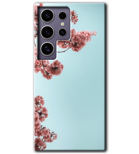 Galaxy S24 Ultra Kılıf HD Desen Baskılı Kılıf - Japon Çiçeği