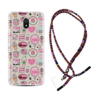 Xiaomi Redmi 8A 8 Pro 9C 9T 10C 11T Pro Kılıf Boyun Asklı Rasta Silikon Donut Flamingo 1415