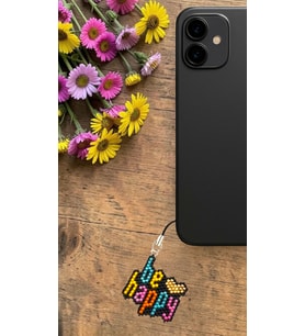 Miyuki Boncuk El Yapımı Be Happy Telefon Çarmı - Charm (Çok Renkli)