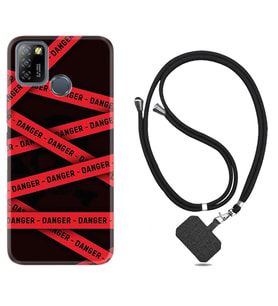 INFINIX Smart 4 5 6 Zero 8 S5 Pro Kılıf Boyun Askılı Silikon Danger 1372