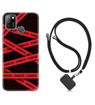 INFINIX Smart 4 5 6 Zero 8 S5 Pro Kılıf Boyun Askılı Silikon Danger 1372