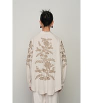 Kadın Sırt ve Kol İşlemeli Bohem Oversize Kimono