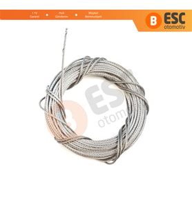 Araç Cam Kriko Tamiri için 7x7 Çelik Tel Halat Tamir Kablosu Çap: 1.7 mm Uzunluk: 10 metre