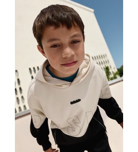 Mayoral Erkek Çocuk Kapşonlu Sweatshirt Bej