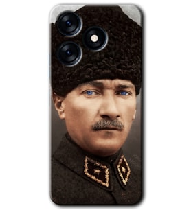 Tecno Spark 10 Pro Kılıf HD Desen Baskılı Kılıf - Başkomutan Atatürk