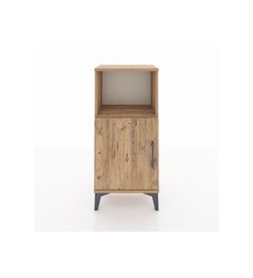 Arges Komodin 2 Raflı Tek Kapaklı 44x30x96 Çam-Çam