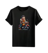 Animasyon Görselli  Unisex (Tshirt) Tişört (Siyah)
