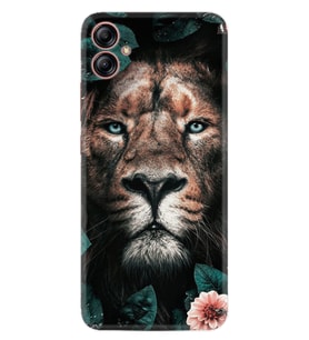 Samsung Galaxy A04E Kılıf Resimli Desenli Baskılı Silikon Leon Flowers 1333