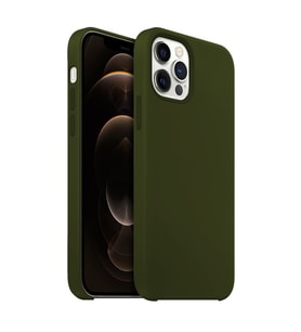 Buff iPhone 12 Pro Max ile Uyumlu Rubber Fit Kılıf Military Green (Yeşil)