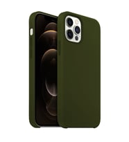 Buff iPhone 12 Pro Max ile Uyumlu Rubber Fit Kılıf Military Green (Yeşil)