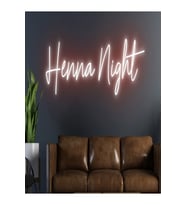 Henna Night Yazılı Neon Tabela