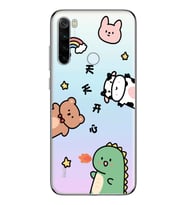 Redmi Note 8 Uyumlu Sevimli Hayvanlar Desenli Şeffaf Telefon Kılıfı