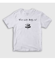 Presmono Unisex Çocuk Beyaz What Would Buffy Do The Vampire Slayer T-Shirt 433212tt (Beyaz)