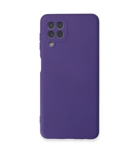 Samsung Galaxy A22 Kılıf Nano İçi Kadife Silikon - Mor