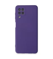 Samsung Galaxy A22 Kılıf Nano İçi Kadife Silikon - Mor