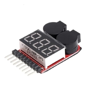 1-8s Lipo Li-ion Battery Voltaj Test ve Alarm Modülü