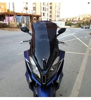 MOTOCAM Kymco Downtown 250i Ön Cam 2016-2026-2026 Model 78cm Siyah Renkli 4mm UZUN