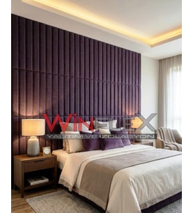 12 ADET DİKEY AKUSTİK KUMAŞ KAPLI PANEL-(10x100CM)
